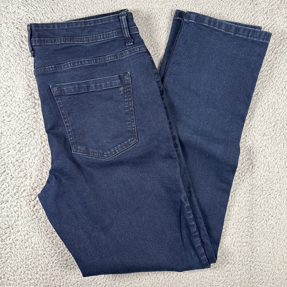 The Perfect Jean NYC Athletic Fit Jeans Mens 36x34 Dark Wash Stretch Denim